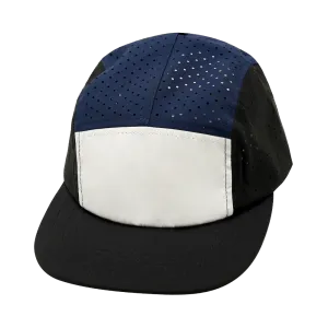 Blank - 5 Panel - Sporty - Unstructured - Pony Tail - Black / White / Navy (Unisex)