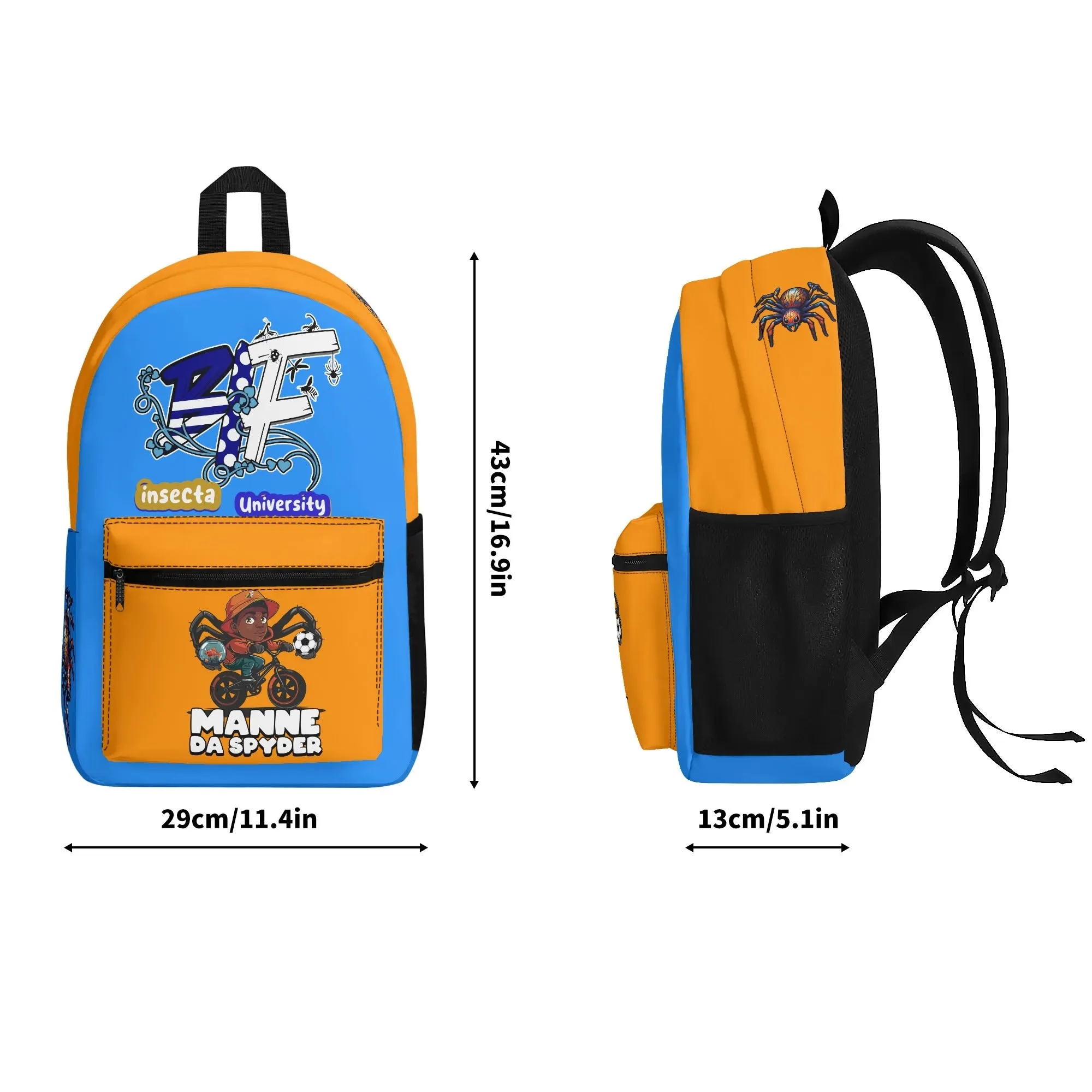 Blk Insct Famili All Over Print Vintage Backpack