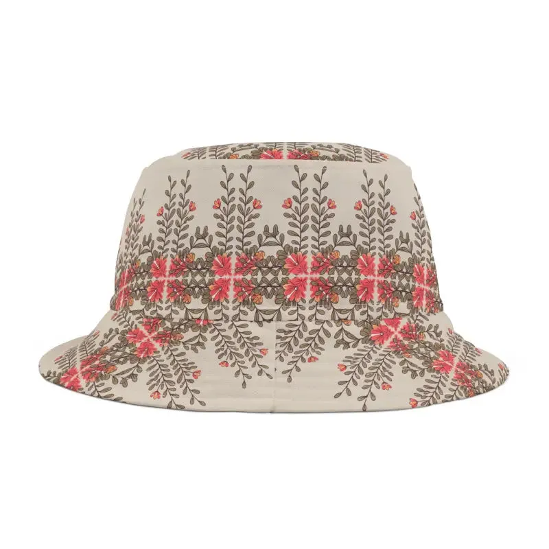 Bloom Bright Orange Flowers Bucket Hat