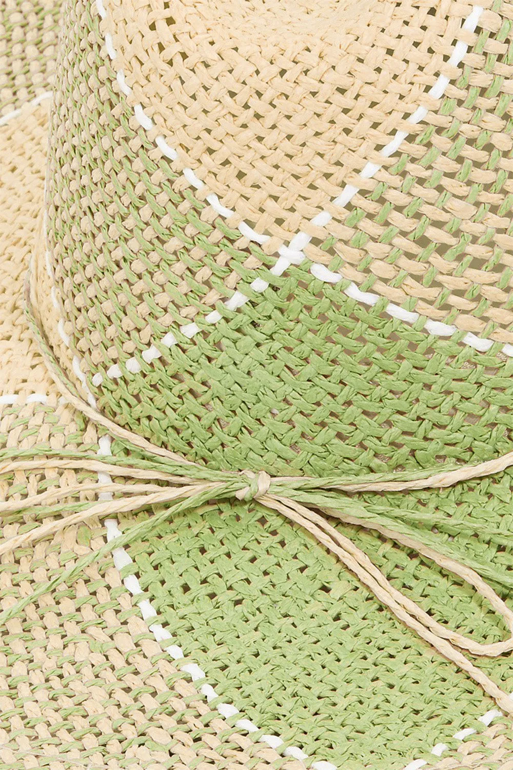 Blue Zone Planet |  Fame Contrast Straw Braid Hat