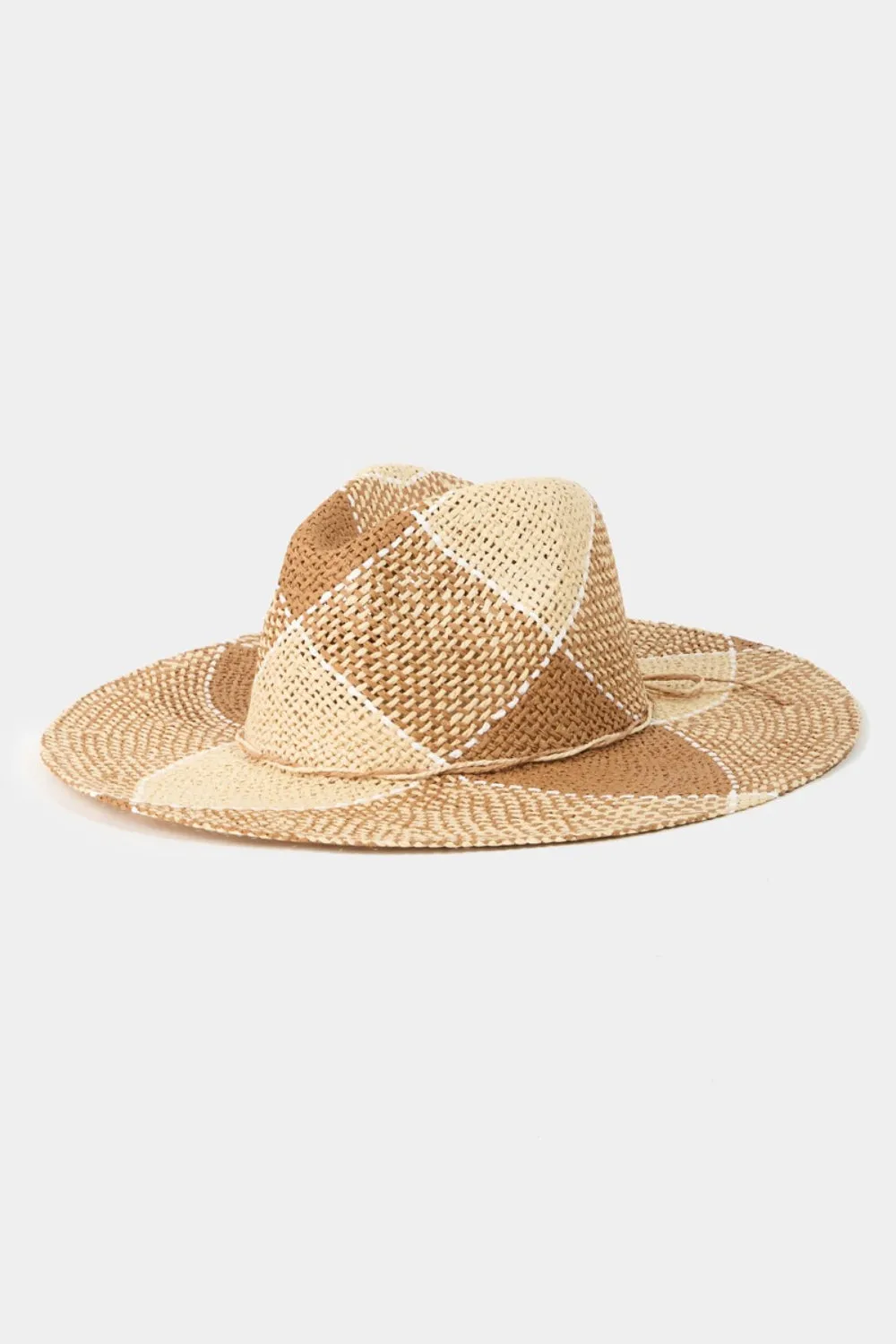 Blue Zone Planet |  Fame Contrast Straw Braid Hat