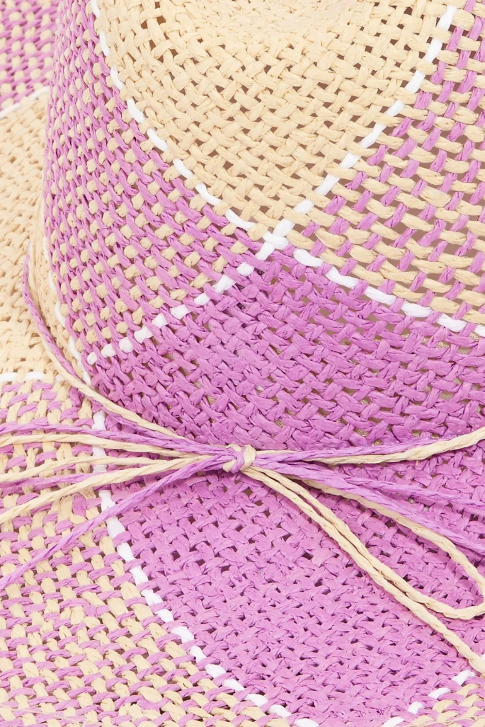 Blue Zone Planet |  Fame Contrast Straw Braid Hat