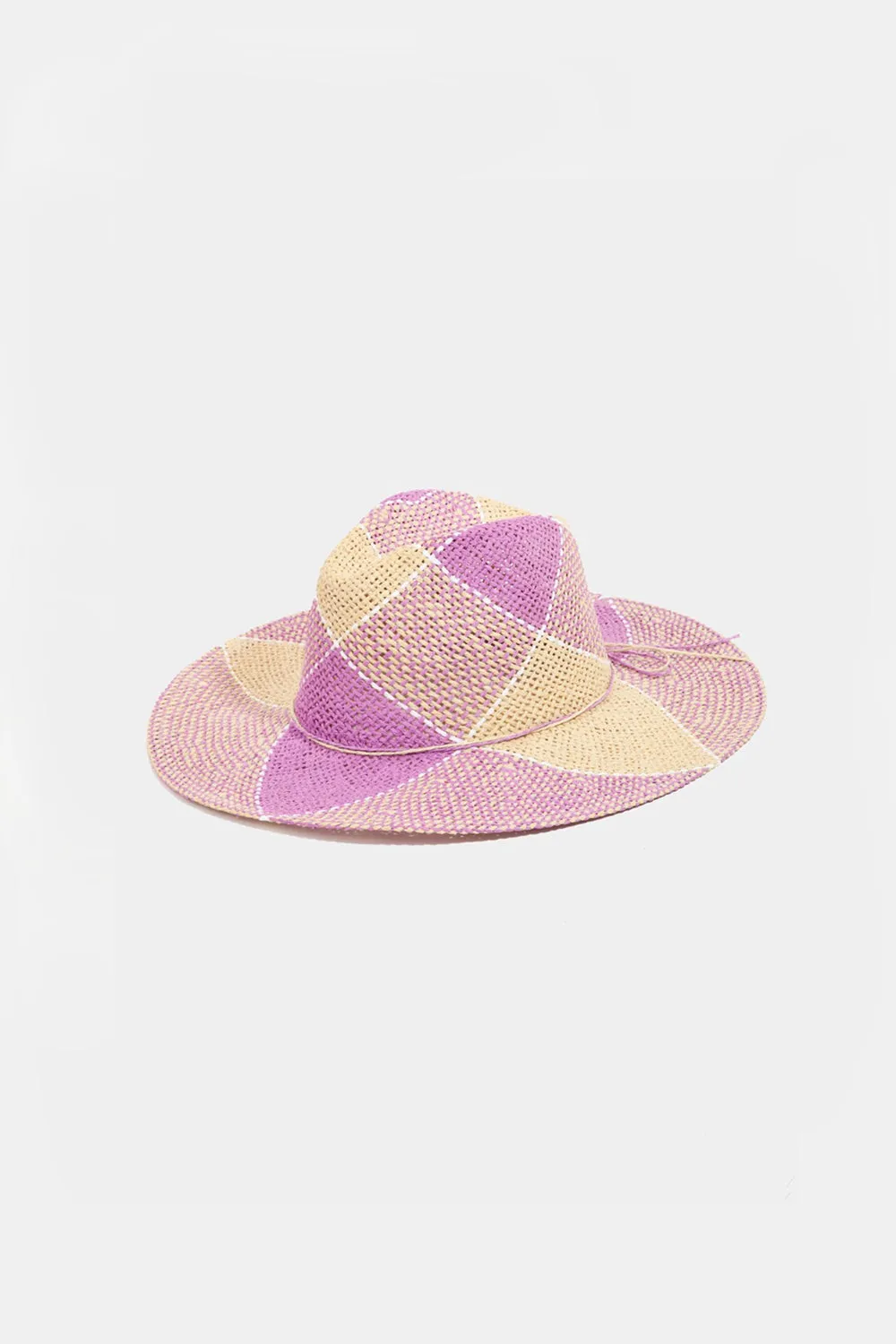 Blue Zone Planet |  Fame Contrast Straw Braid Hat