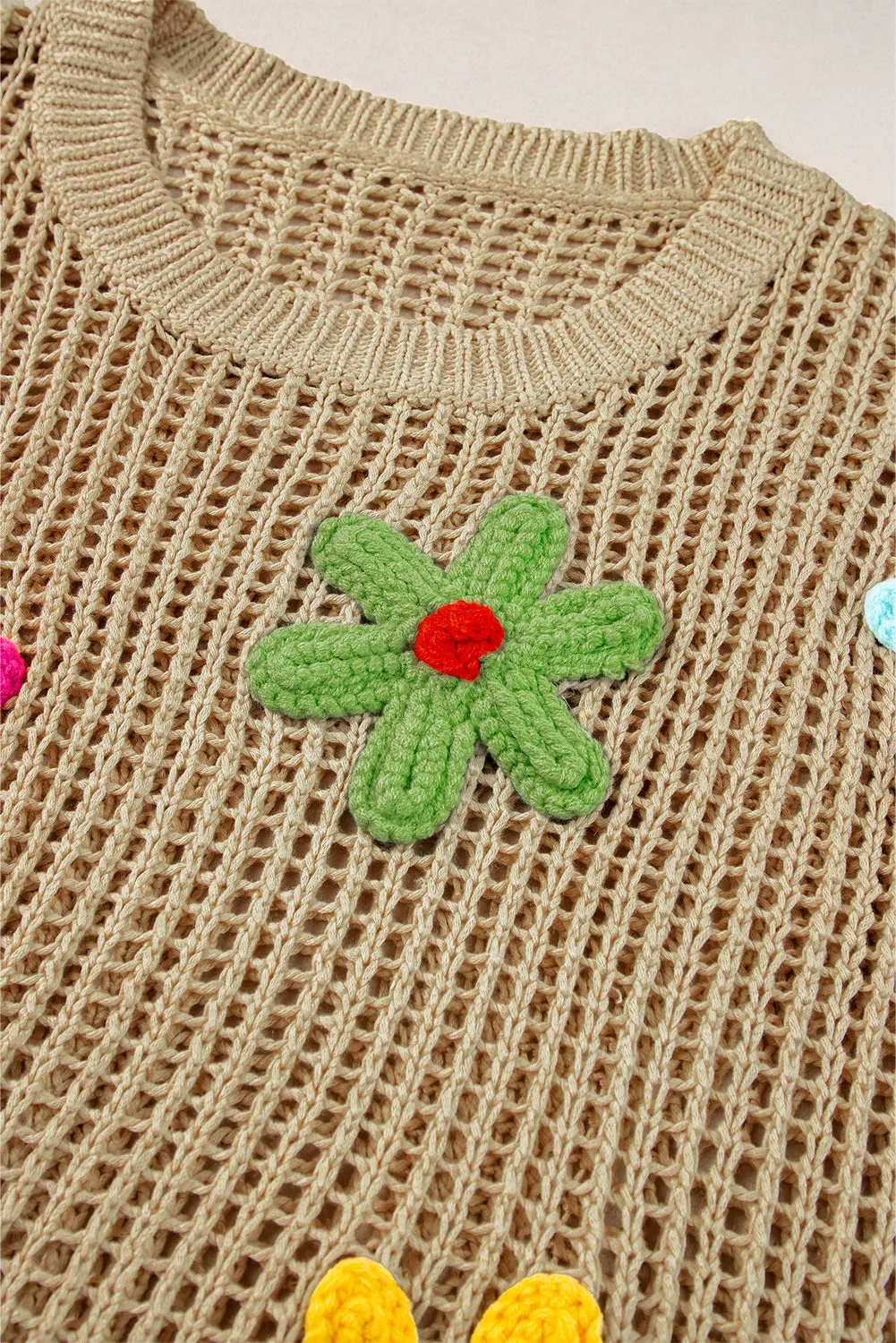 Blue Zone Planet |  Lynne's White Crochet Flower Hollow-out Cover-up