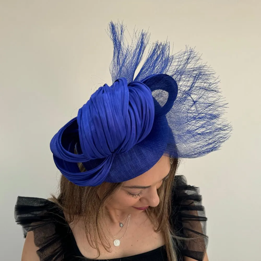 Boardmans Eunice Pillbox Hatinator in Cobalt Blue
