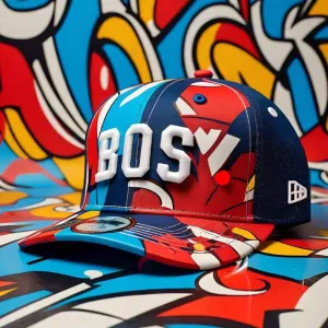 Bold & Artistic BOS Boston Abstract Streetwear Hat