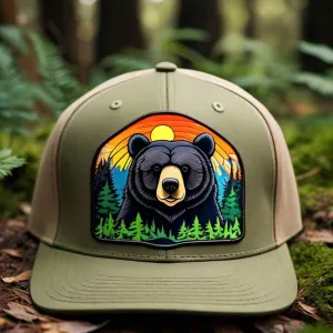 Bold & Wild Black Bear & Nature-Inspired Streetwear Hat
