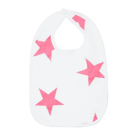 Bold Star Bib in Pink