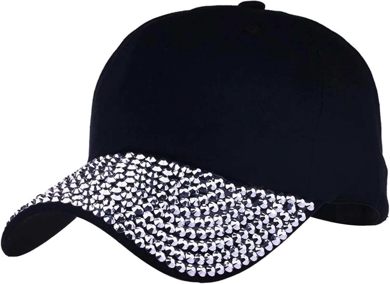 BOLLEY JOSS Sequin Ponytail Baseball Cap for Women Girls Velcro Ponycap Adjustable Mesh Trucker Hat