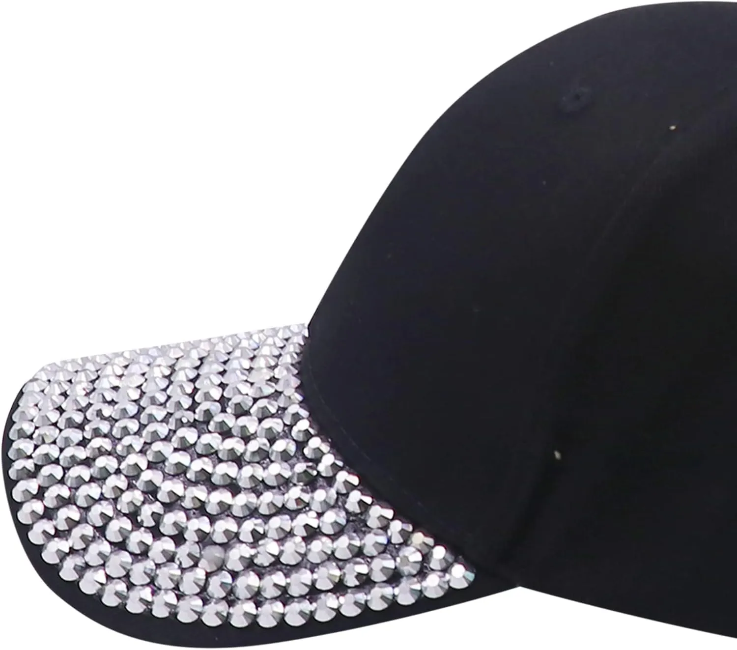 BOLLEY JOSS Sequin Ponytail Baseball Cap for Women Girls Velcro Ponycap Adjustable Mesh Trucker Hat
