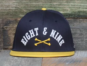 Bones Navy Collegiate Strapback Hat