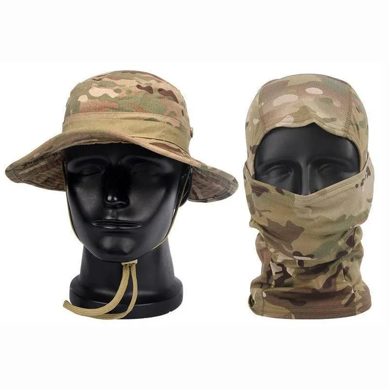 Boonie Hat Balaclava, UV Protection, Adjustable Fit, Breathable Polyester, Multifunctional Outdoor Hat