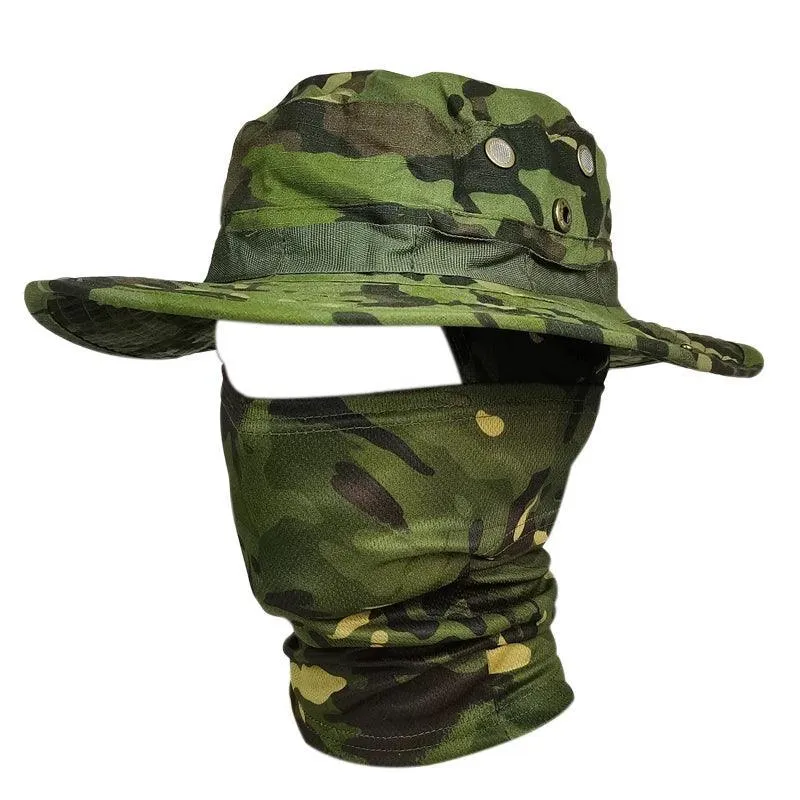 Boonie Hat Balaclava, UV Protection, Adjustable Fit, Breathable Polyester, Multifunctional Outdoor Hat