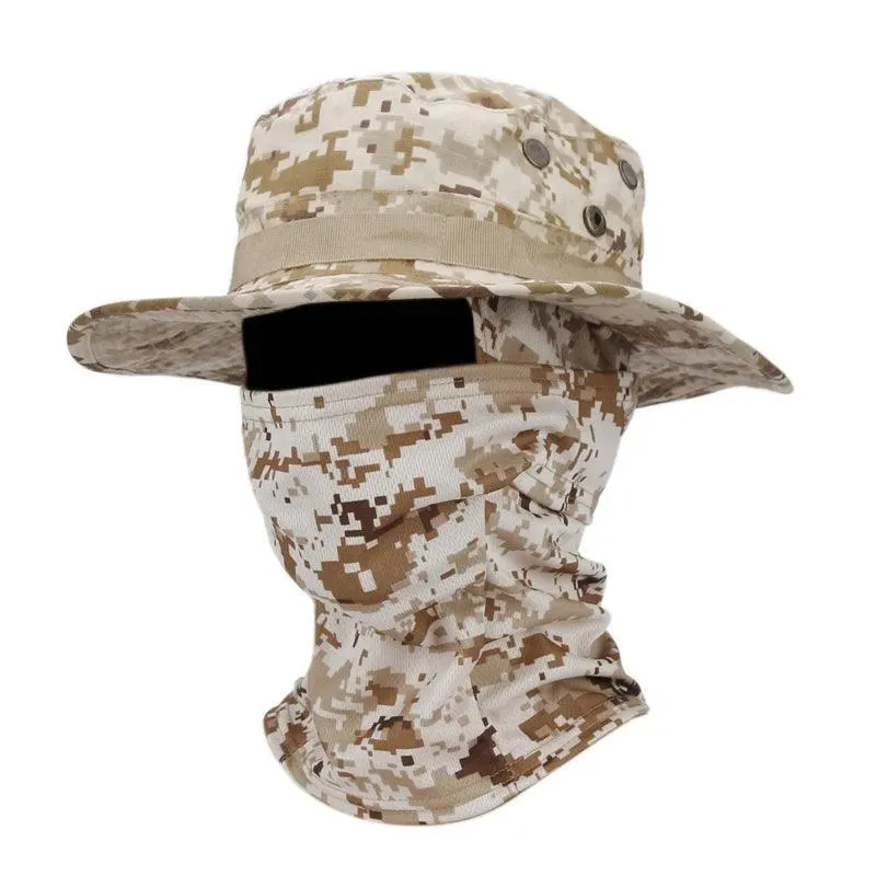 Boonie Hat Balaclava, UV Protection, Adjustable Fit, Breathable Polyester, Multifunctional Outdoor Hat
