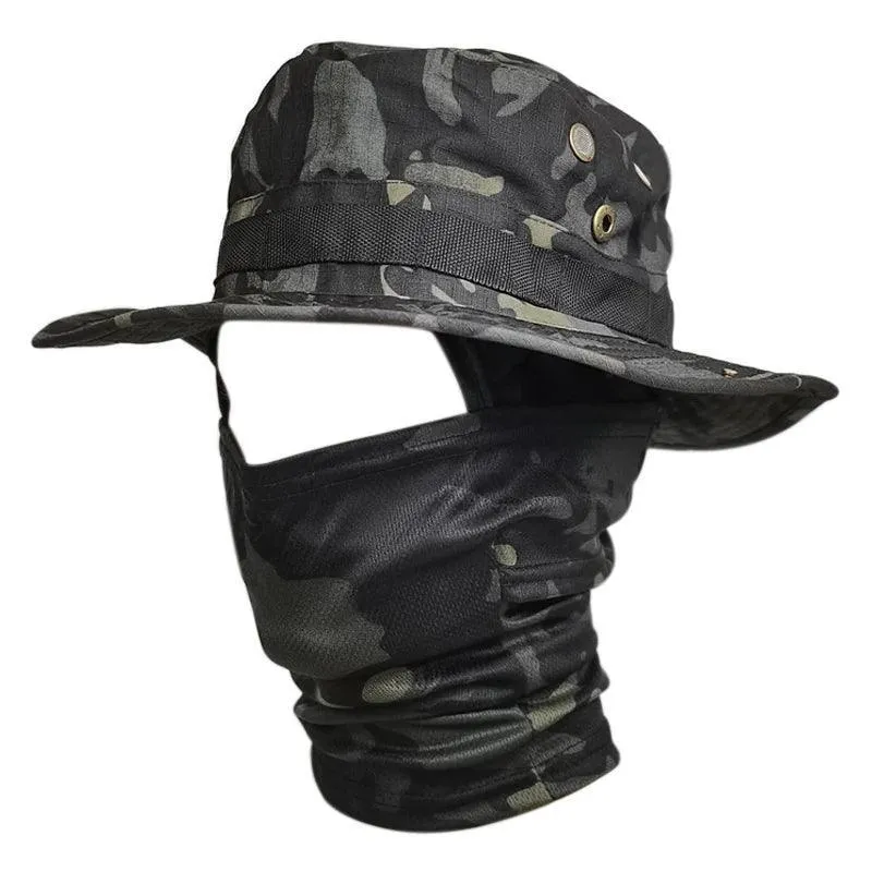 Boonie Hat Balaclava, UV Protection, Adjustable Fit, Breathable Polyester, Multifunctional Outdoor Hat