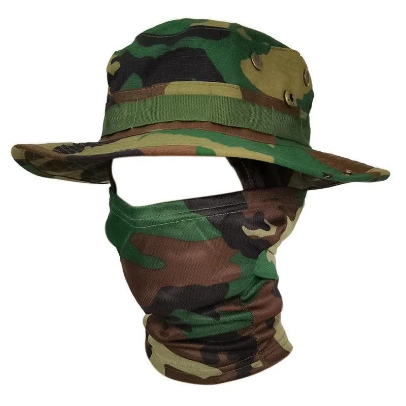 Boonie Hat Balaclava, UV Protection, Adjustable Fit, Breathable Polyester, Multifunctional Outdoor Hat