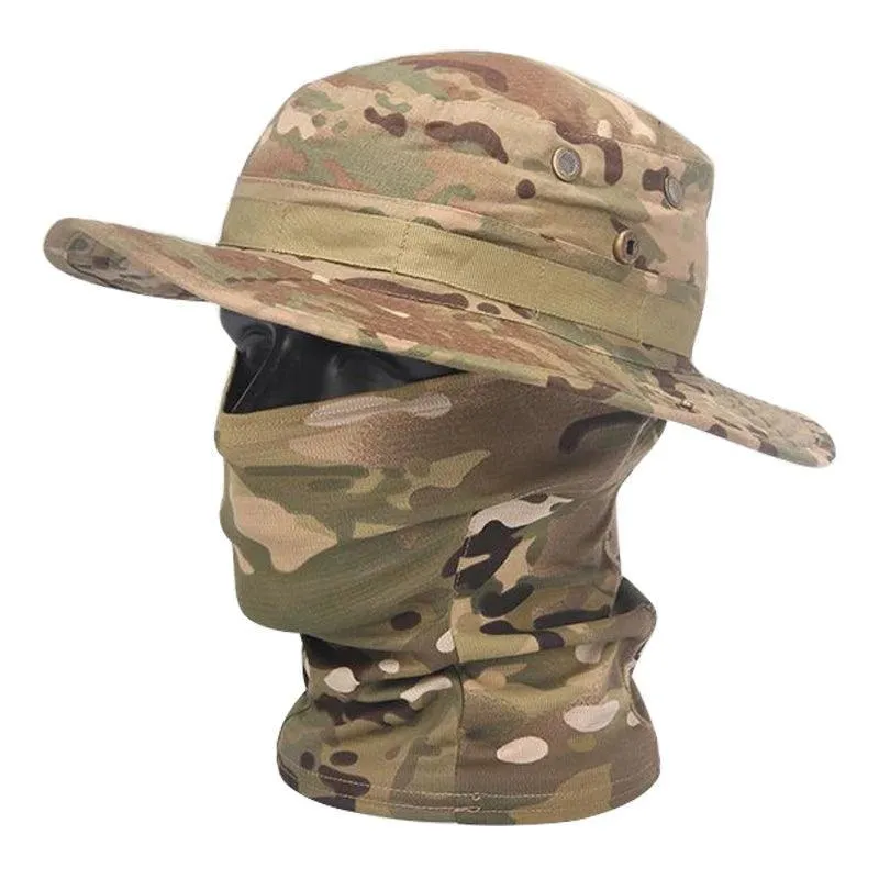 Boonie Hat Balaclava, UV Protection, Adjustable Fit, Breathable Polyester, Multifunctional Outdoor Hat