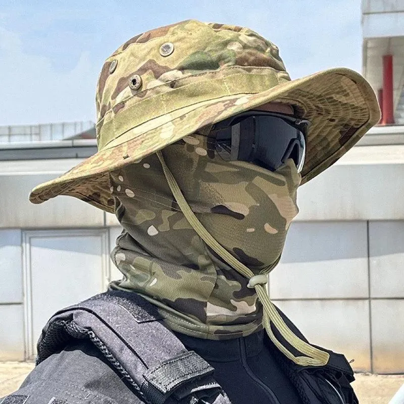 Boonie Hat Balaclava, UV Protection, Adjustable Fit, Breathable Polyester, Multifunctional Outdoor Hat