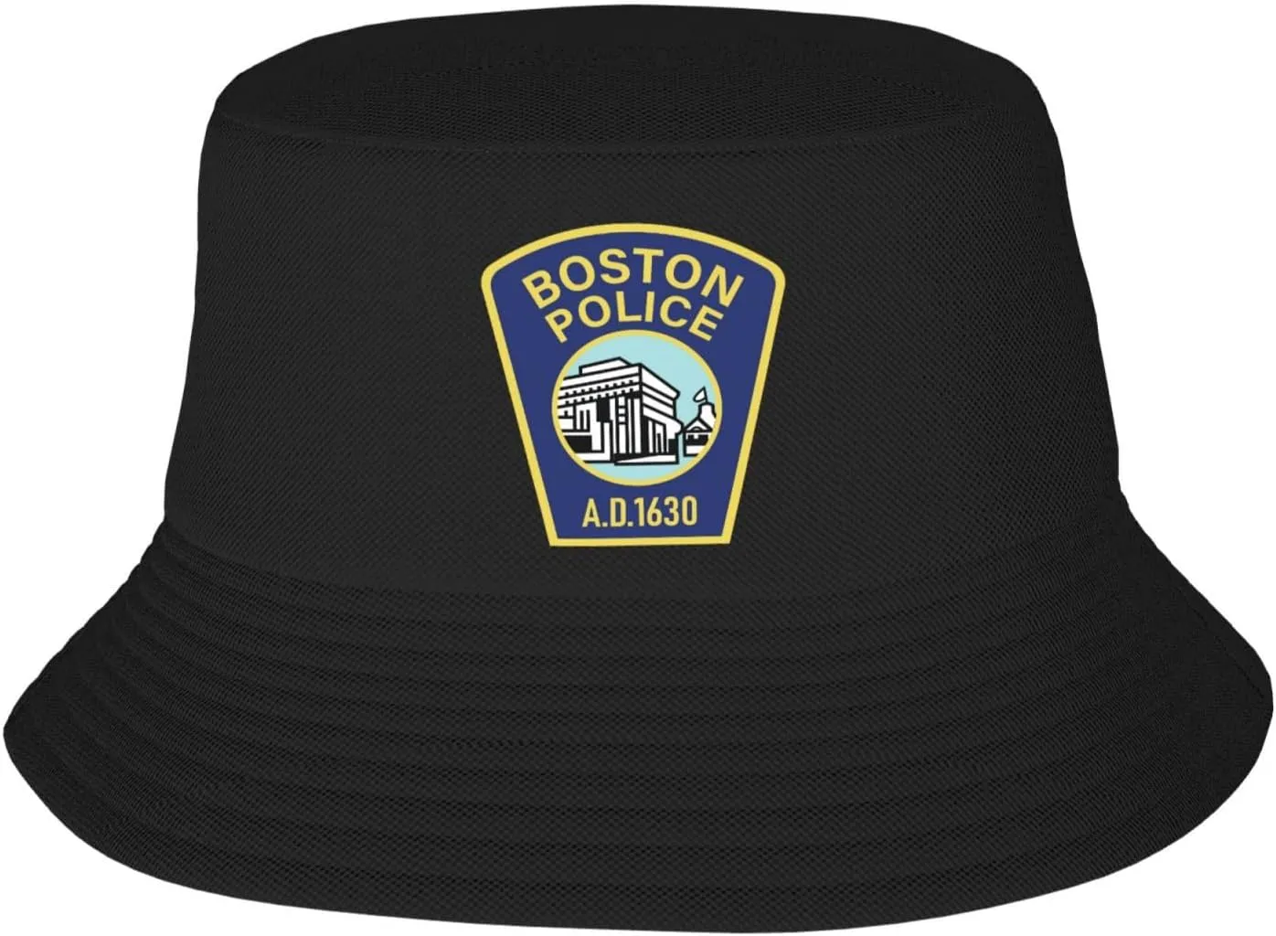 Boston Police Department Bucket Hat, Fishing Hat Beach Sun Hats Summer Bucket Caps for Men Women