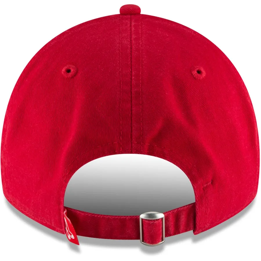 Boston Red Sox New Era Core Classic Secondary 9TWENTY Adjustable Hat - Red