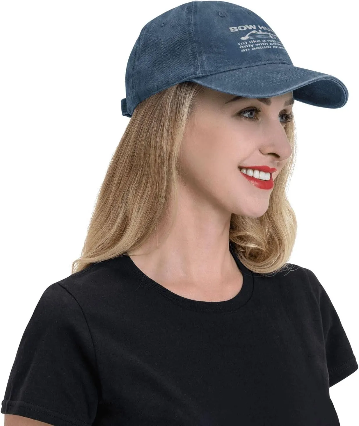Bow-Hunting-Archery-Archer-Hunter-Trucker Hat Unisex Adjustable Baseball Cap Outdoor Hats for Men Women Black