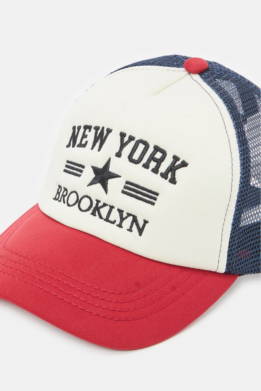 Boys Multicolour New York Embroidery Cap