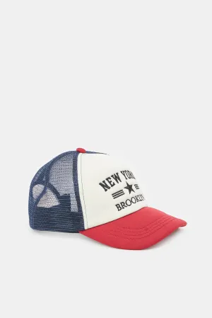 Boys Multicolour New York Embroidery Cap