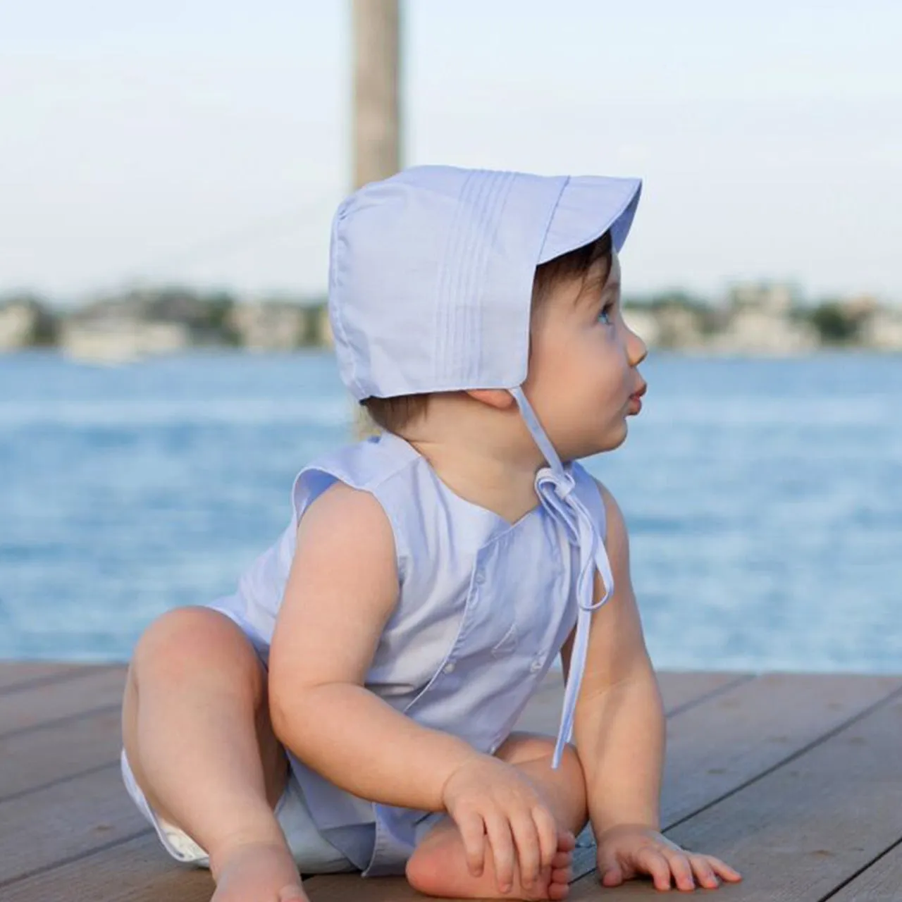 Boys Pintucked Bonnet
