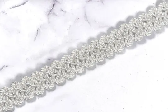 Braided Gimp Trim 9/10" By the Yard |Bridal Wedding | DIY Craft | Prom Costume