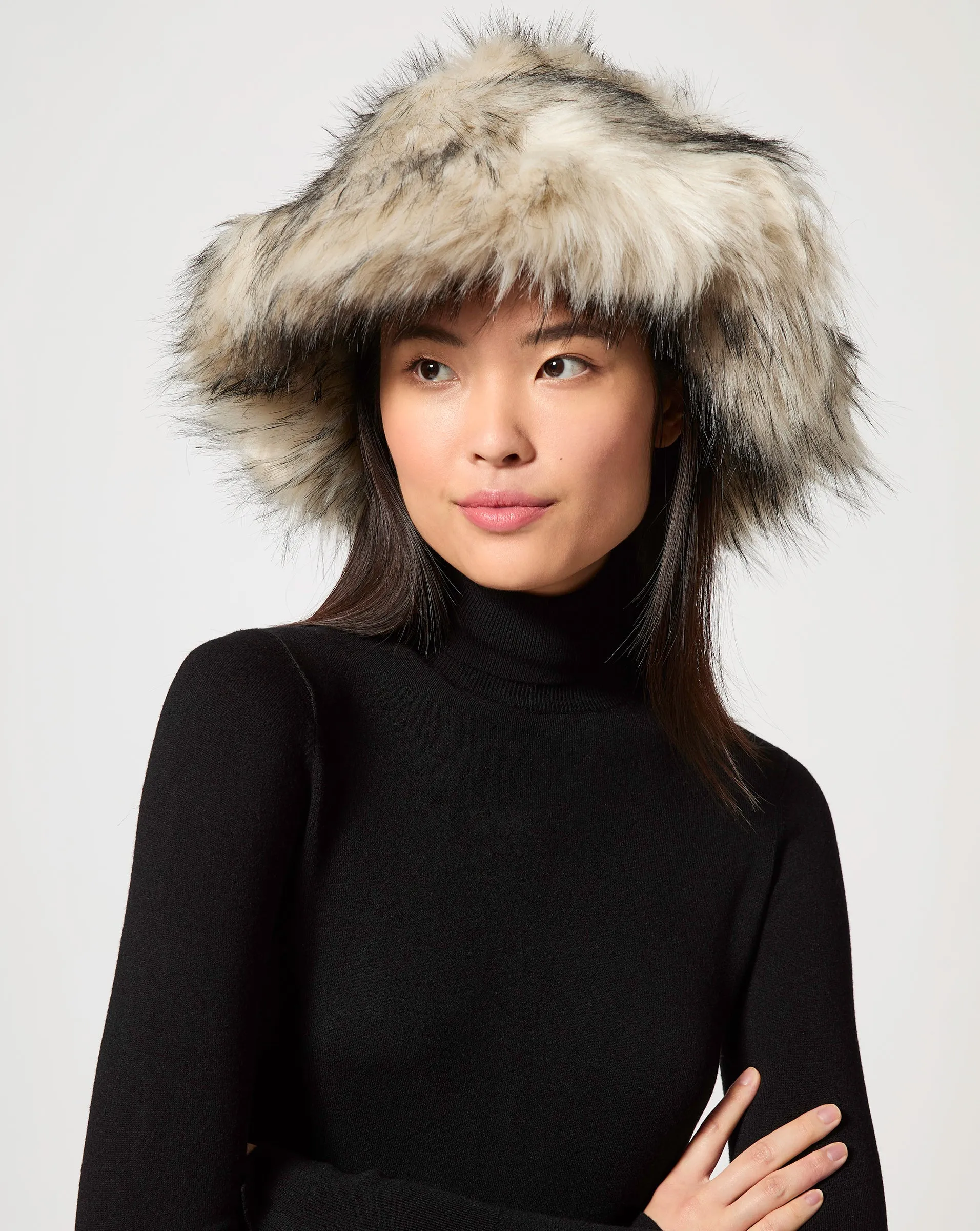 Brimmed Faux Fur Hat