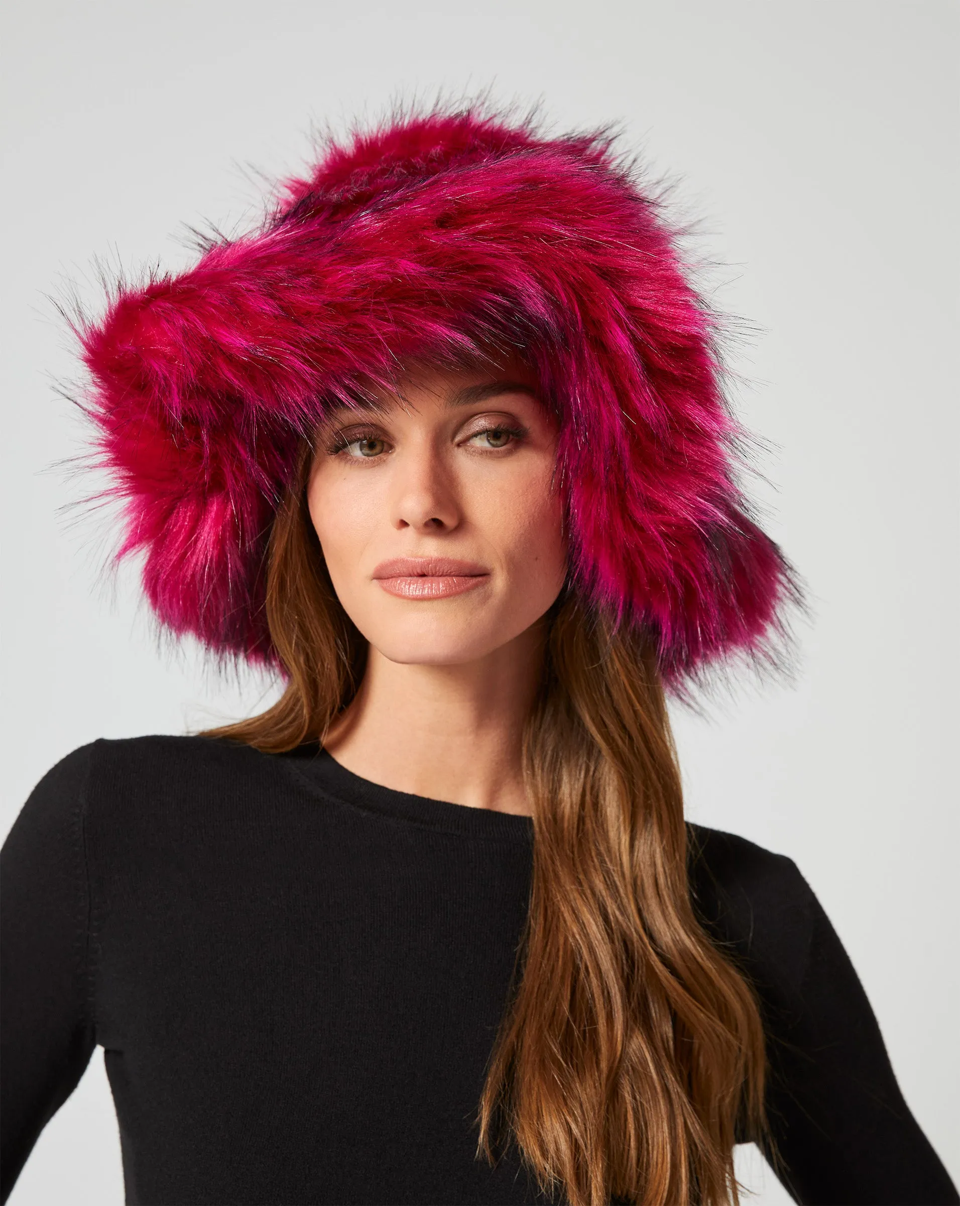 Brimmed Faux Fur Hat