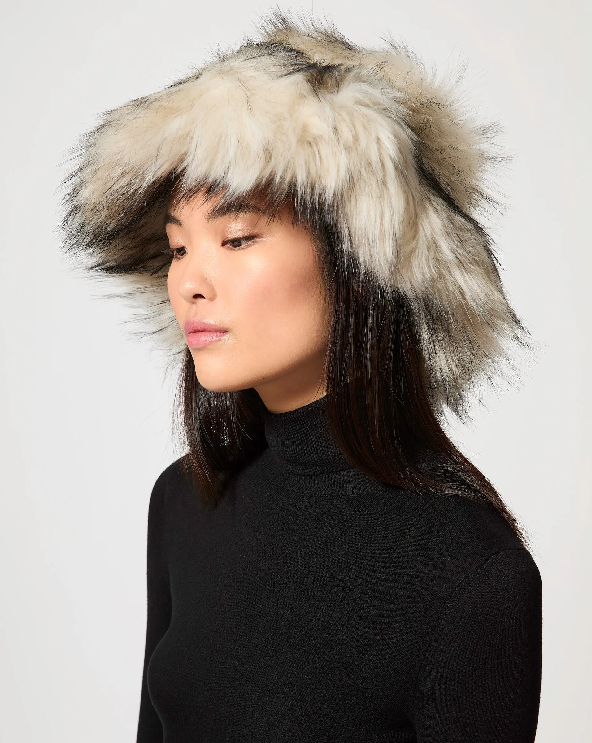 Brimmed Faux Fur Hat