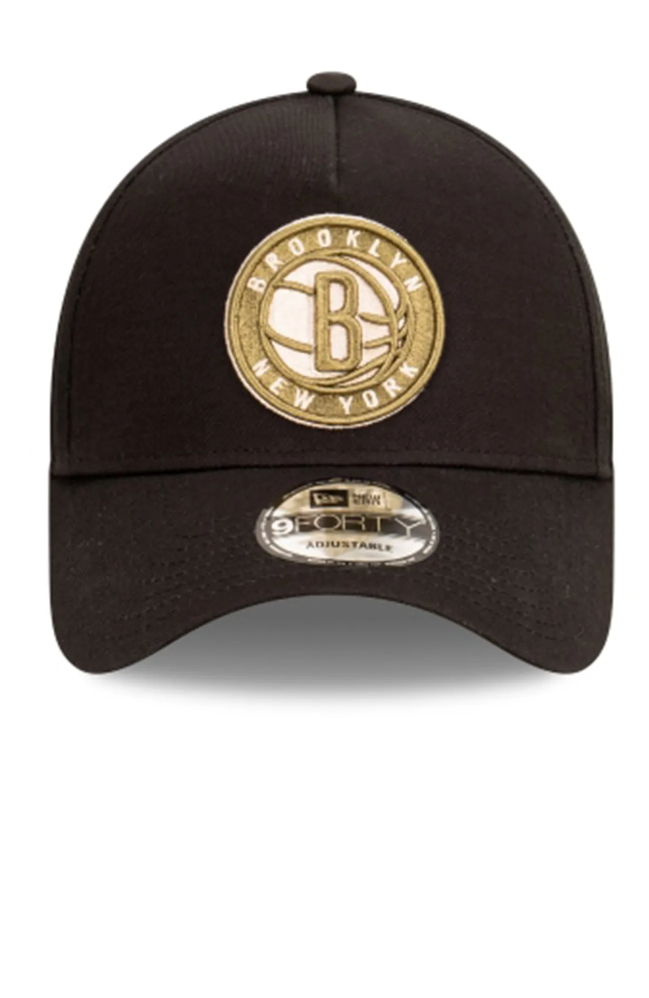 Brooklyn Nets 9FORTY A-Frame Black Stone Olive Snapback