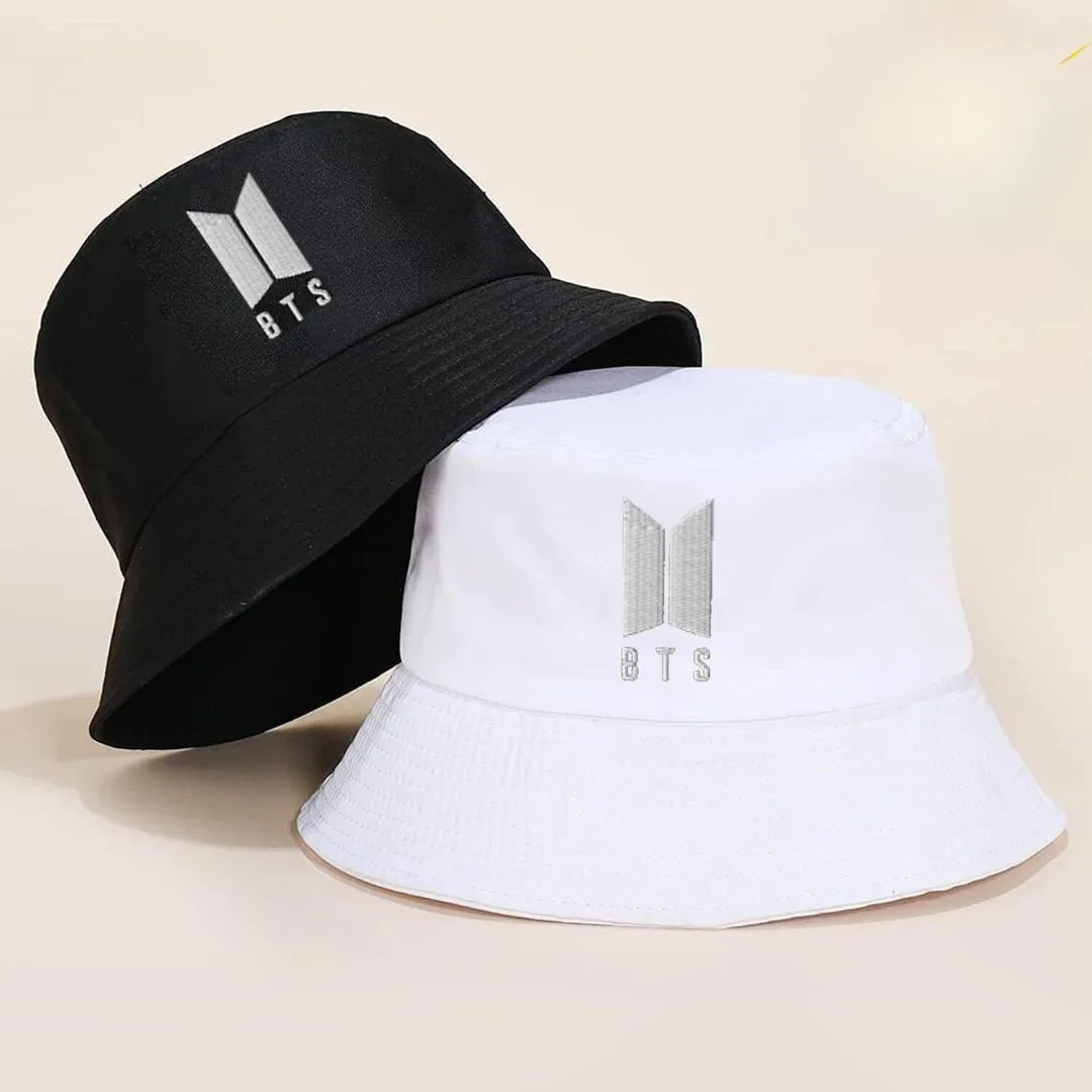 BTS Style Bucket Hat | Stylish Cotton Unisex Hat for Outdoor Adventures