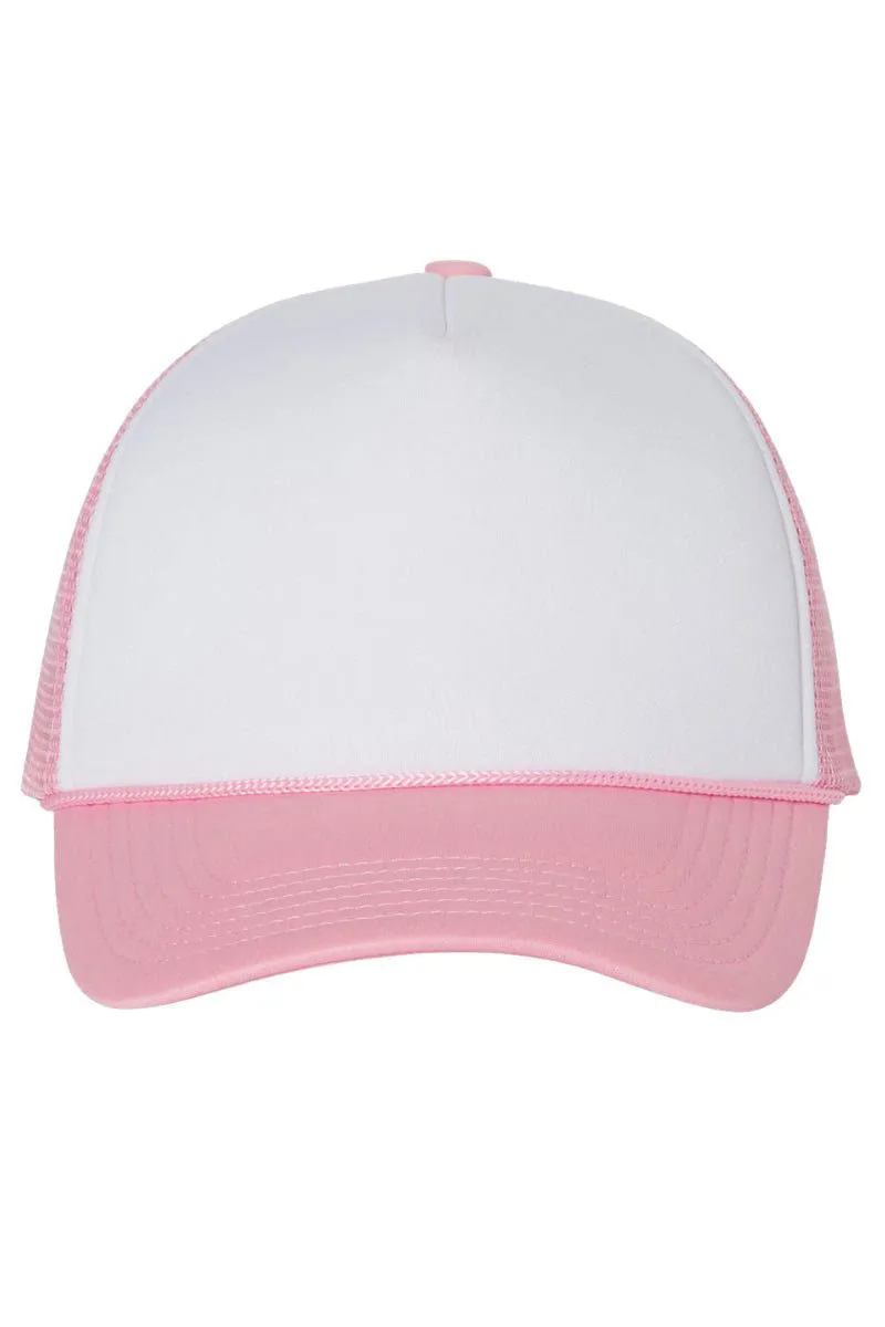 Bubble Heart Retro Foam Mesh Back Trucker Cap