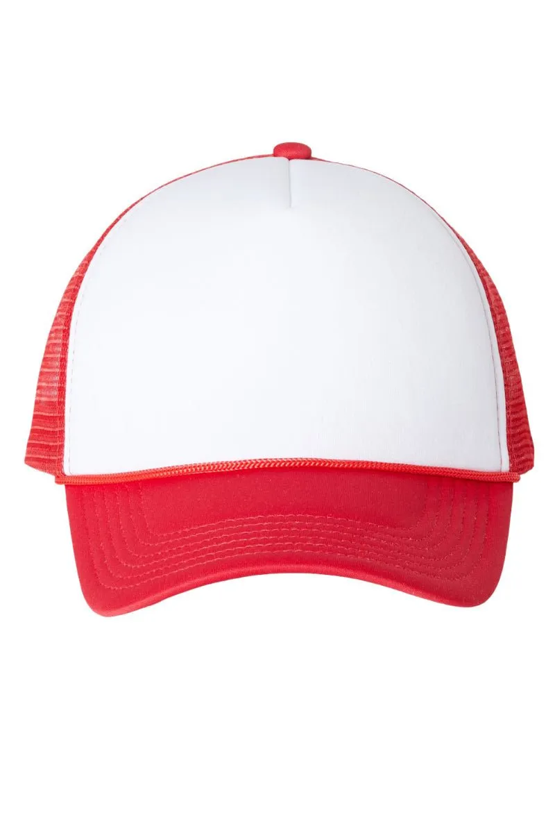 Bubble Heart Retro Foam Mesh Back Trucker Cap