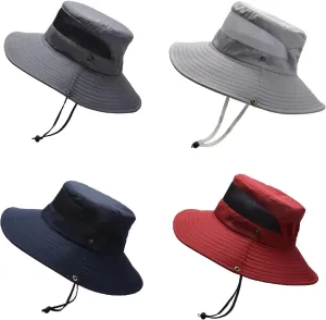 Bucket Hat Classic Wide Brim Sun Hat Boonie Hats Fishing Hiking Outdoor Hats for Men and Women