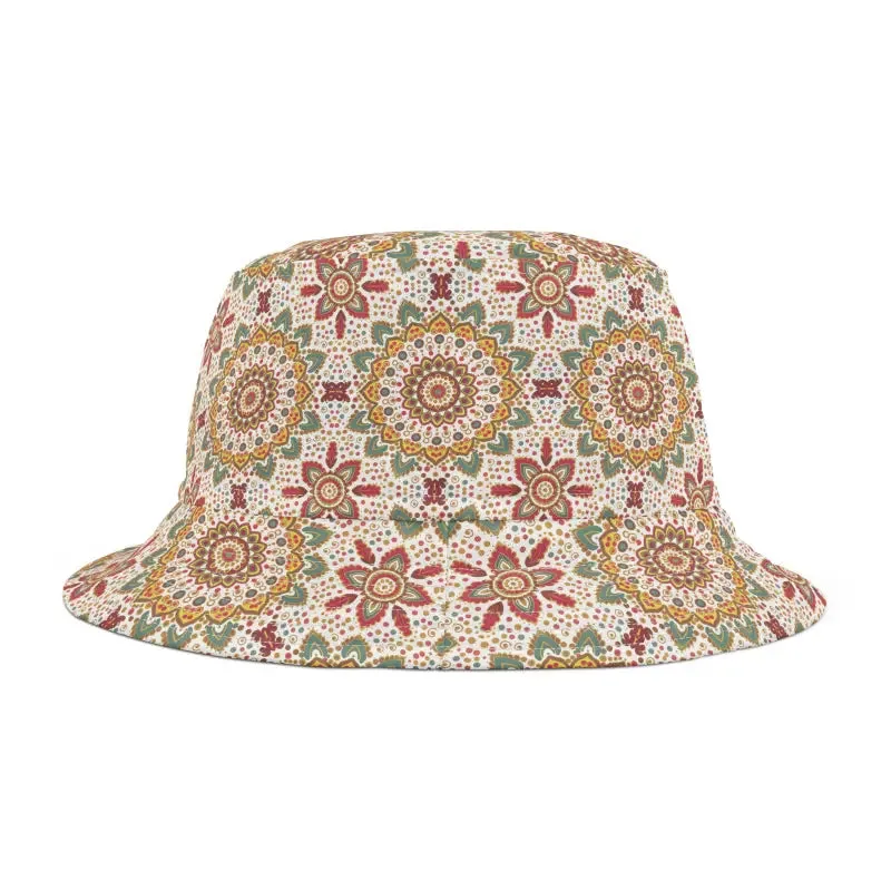 Bucket Hats Bold Floral Geometric Pattern