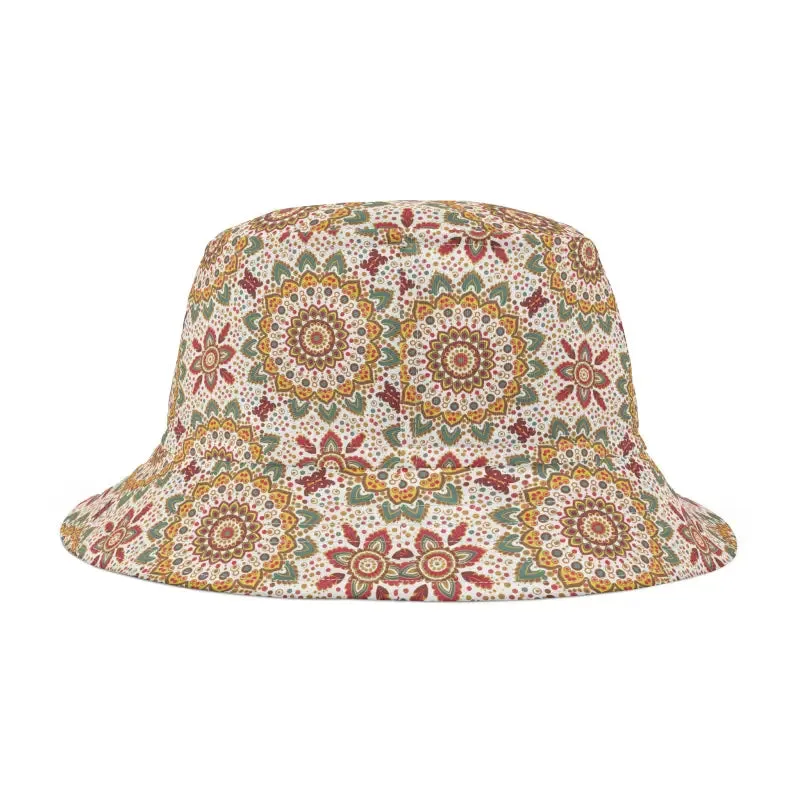 Bucket Hats Bold Floral Geometric Pattern