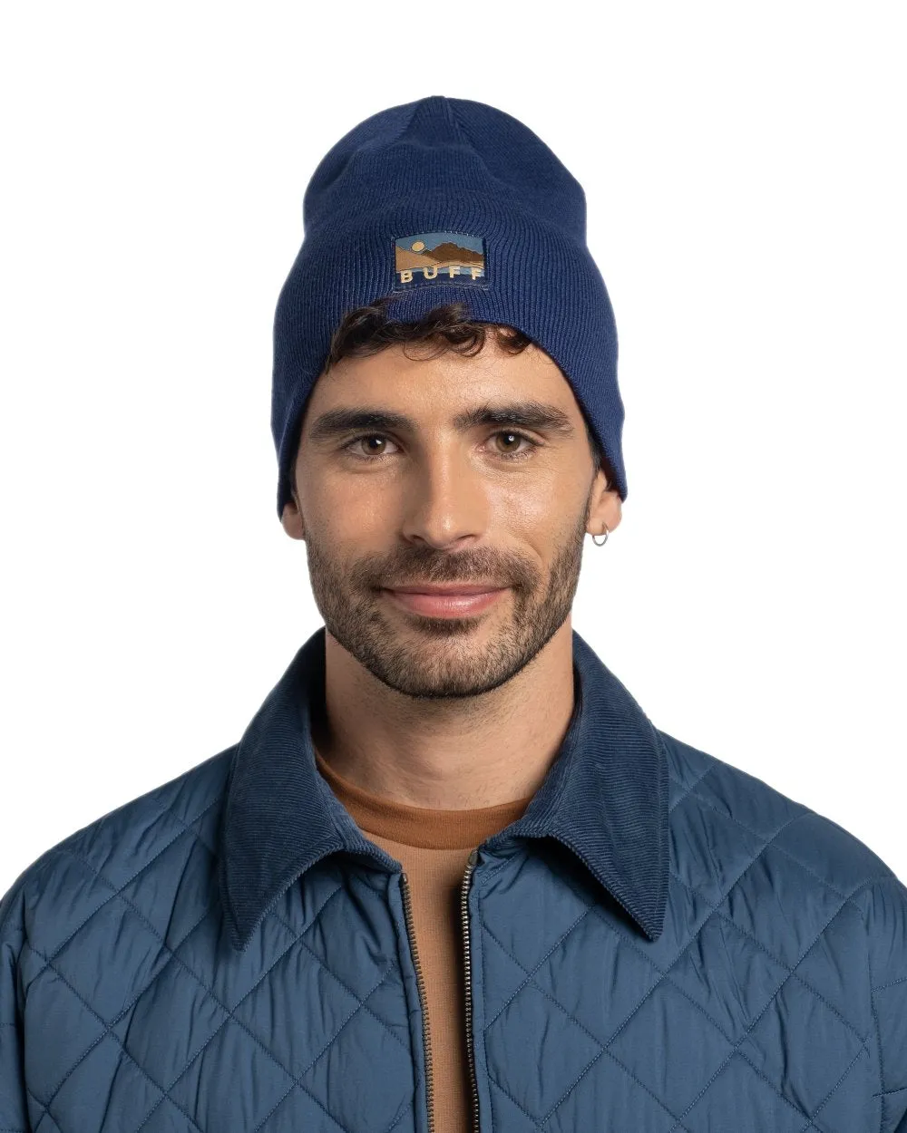 Buff Lilon Knitted Long Beanie