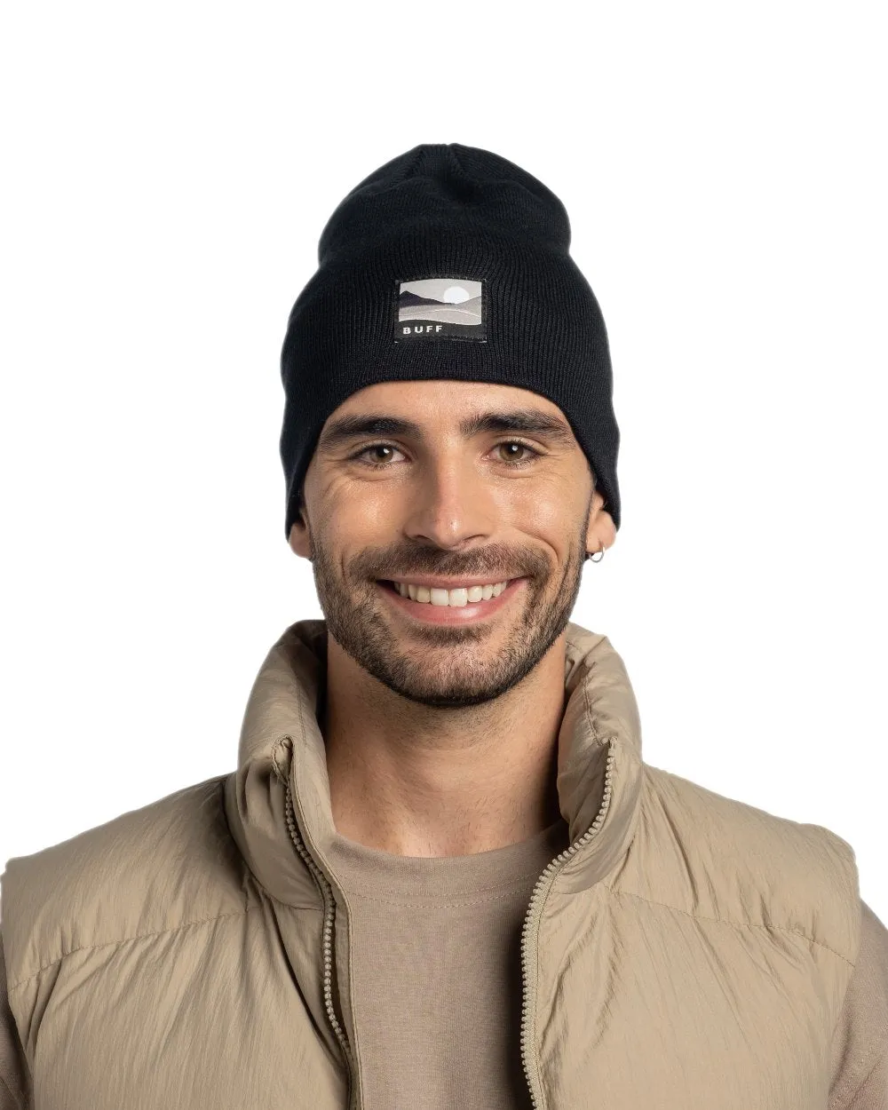 Buff Lilon Knitted Long Beanie