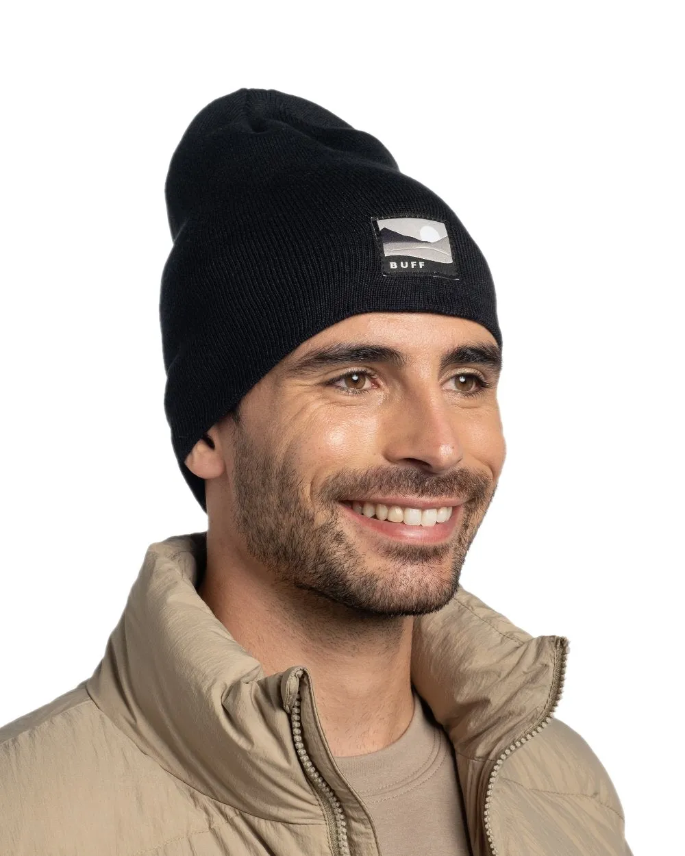 Buff Lilon Knitted Long Beanie