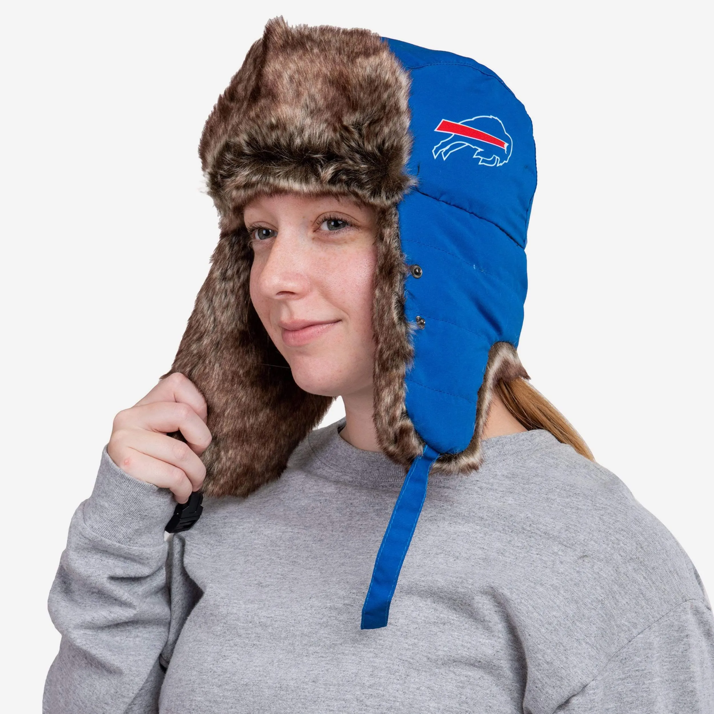 Buffalo Bills Big Logo Trapper Hat With Face Cover