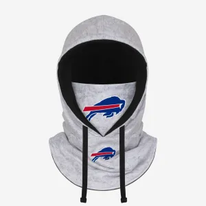 Buffalo Bills Heather Gray Drawstring Hooded Gaiter Scarf