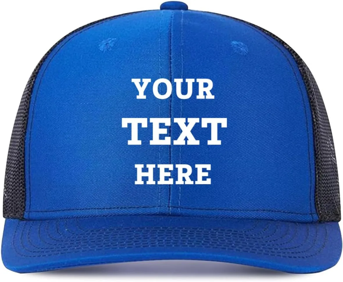 Bulk Custom Hat Customized Your Text Custom Logo Hat Adjustable Baseball Cap Custom Trucker Hat Unisex Personalized Hats
