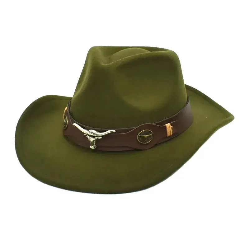 Bull Cowboy Rolled Edge Western Hat