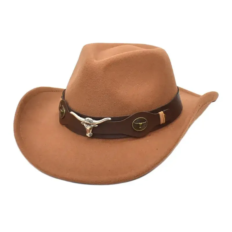 Bull Cowboy Rolled Edge Western Hat