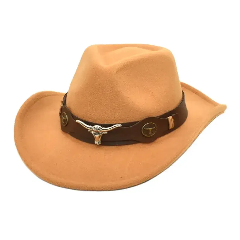 Bull Cowboy Rolled Edge Western Hat