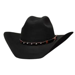 Bullhide Hats by Montecarlo - 8X "True West" Wool Felt Black Cowboy Hat