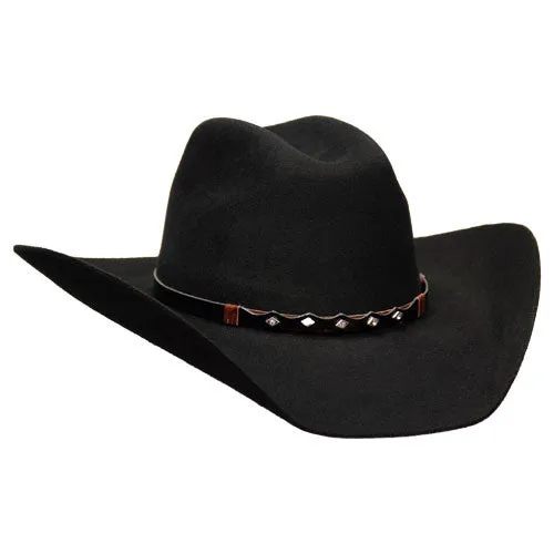 Bullhide Hats by Montecarlo - 8X "True West" Wool Felt Black Cowboy Hat